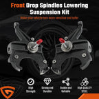 2.5" Front Drop Spindles Lowering Kit w/1.25" Rotor For Chevy C10 2WD 1973-1987