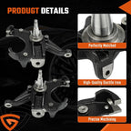 2.5" Front Drop Spindles Lowering Kit w/1.25" Rotor For Chevy C10 2WD 1973-1987
