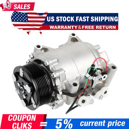 For 2002 2003-2006 Honda CR-V CRV 2.4L A/C AC Compressor w/ Clutch 10345240 US