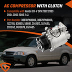 For 2002 2003-2006 Honda CR-V CRV 2.4L A/C AC Compressor w/ Clutch 10345240 US