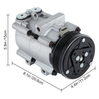 A/C AC Compressor Fit for Ford F-150 F-250 F-350 F-450 1997-2004 4.2L 4.6L/5.4L