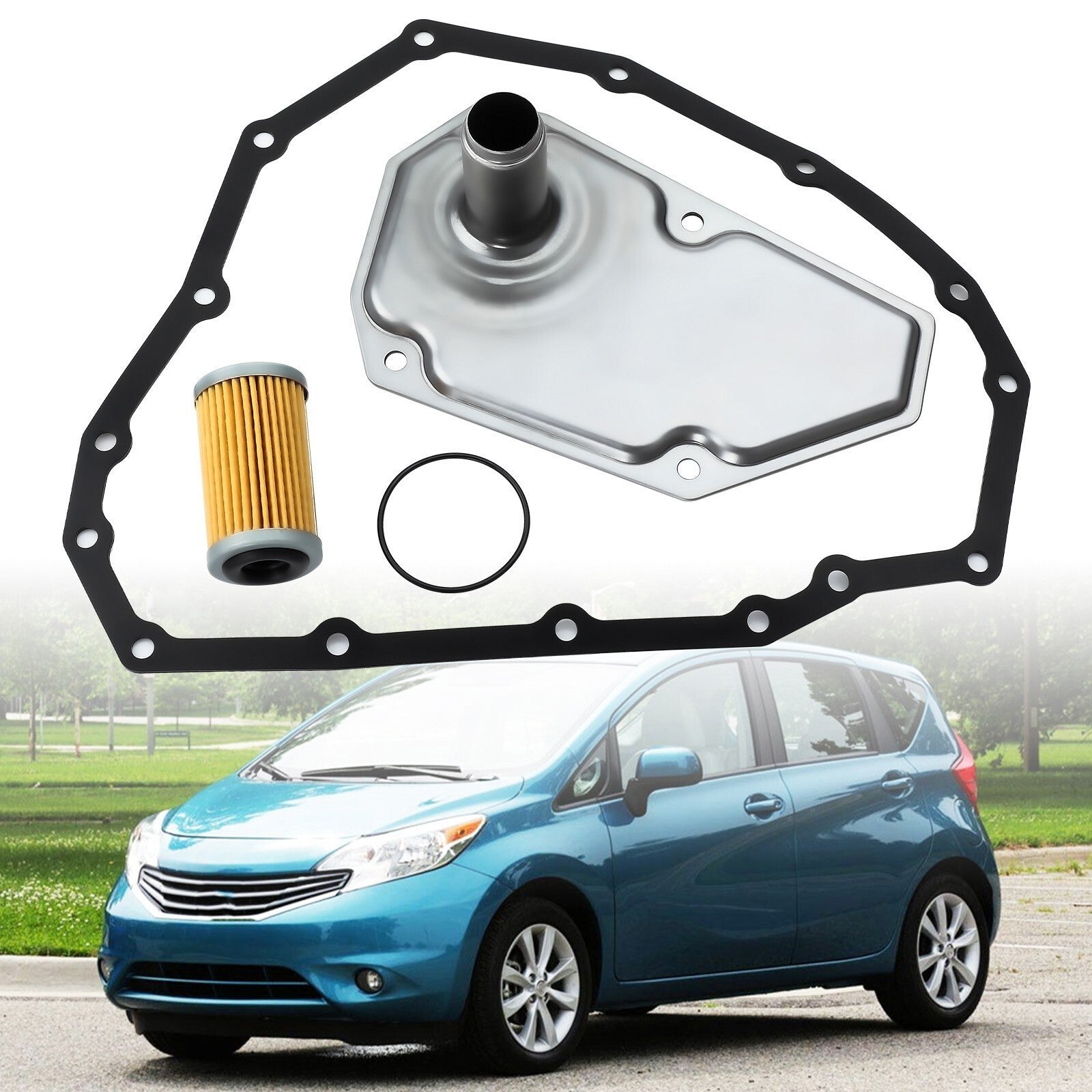 Transmission Oil Filter w/Pan Gasket For NISSAN SENTRA VERSA JF015E RE0F11A CVT