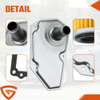 Transmission Oil Filter w/Pan Gasket For NISSAN SENTRA VERSA JF015E RE0F11A CVT