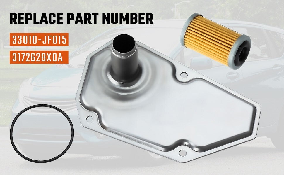 Transmission Oil Filter w/Pan Gasket For NISSAN SENTRA VERSA JF015E RE0F11A CVT