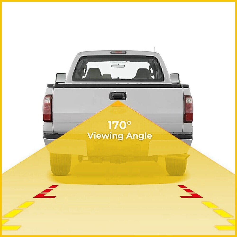 Tailgate Handle w/ Rear View Camera Backup Camera for Ford F150/F250 2004-2014