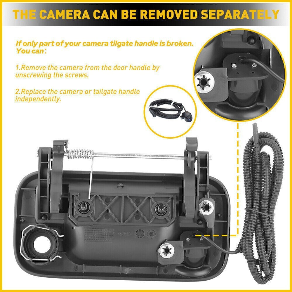 Tailgate Handle w/ Rear View Camera Backup Camera for Ford F150/F250 2004-2014