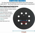 5 Inch 125mm 8 Hole Orbital Sander Replacement Spare Base Sanding Backing Pad