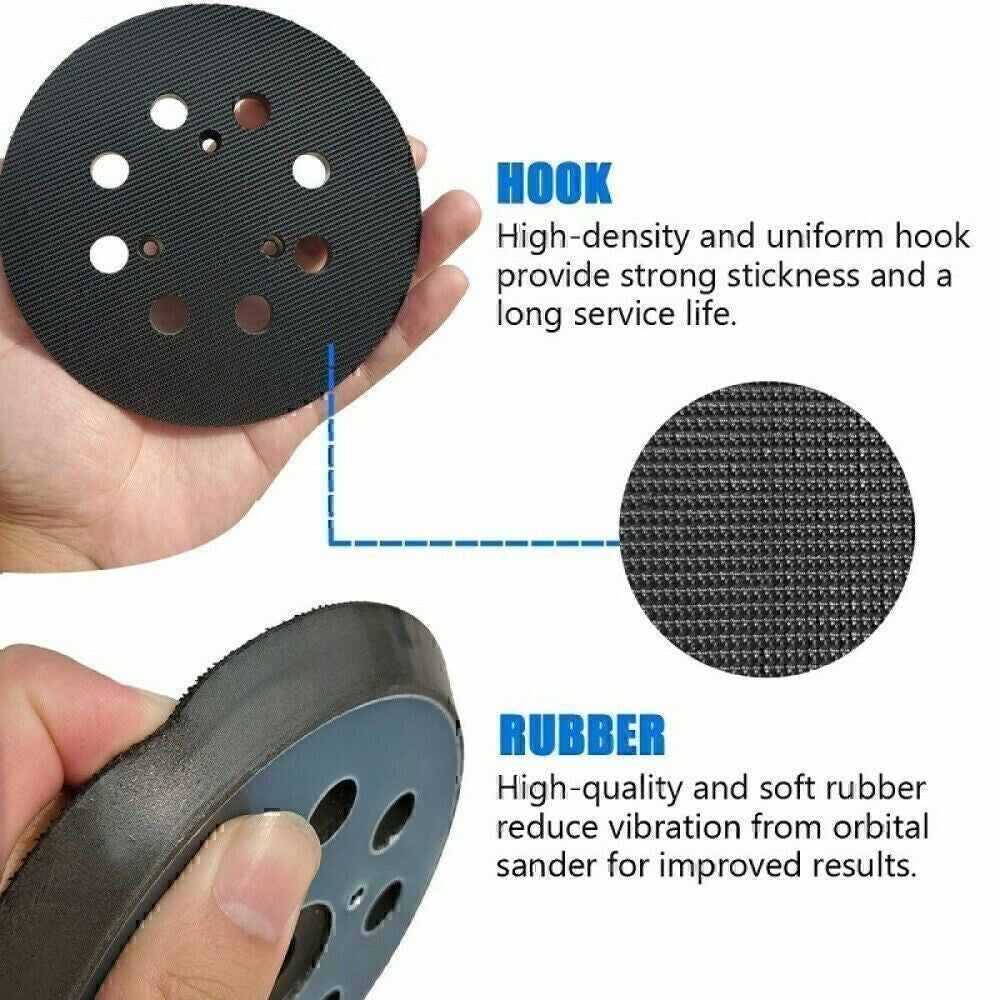 5 Inch 125mm 8 Hole Orbital Sander Replacement Spare Base Sanding Backing Pad