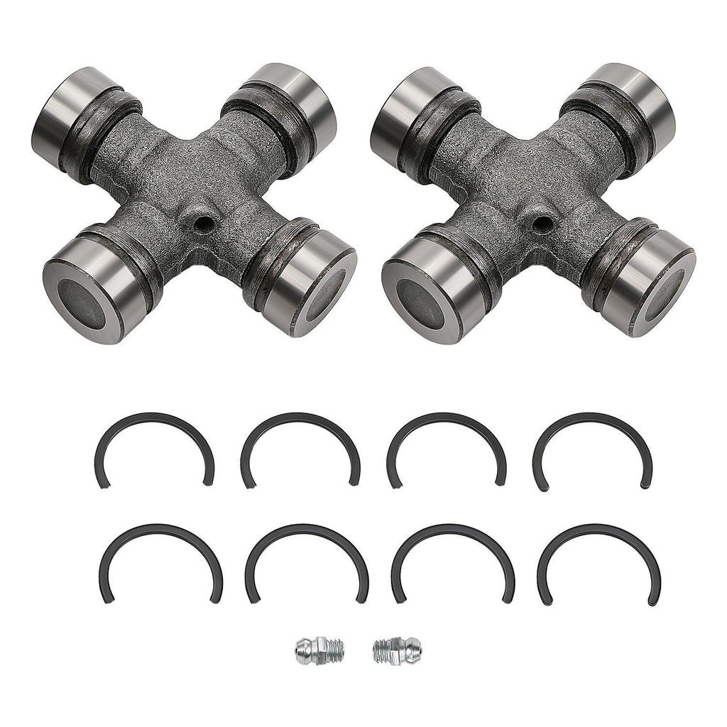 2x Premium Driveshaft Universal Joints Pair Front / Rear Moog 534G Greaseable
