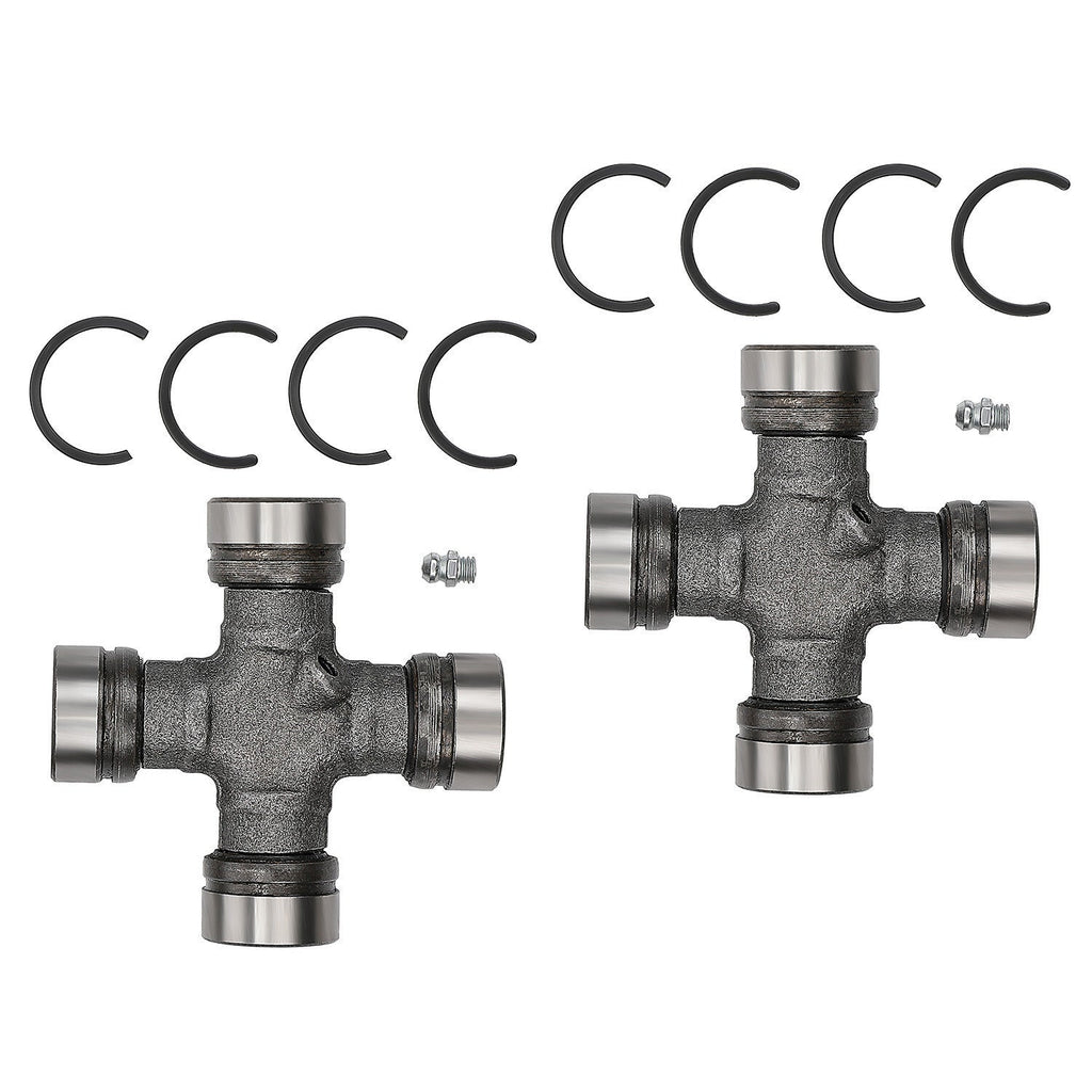 2x Premium Driveshaft Universal Joints Pair Front / Rear Moog 534G Greaseable