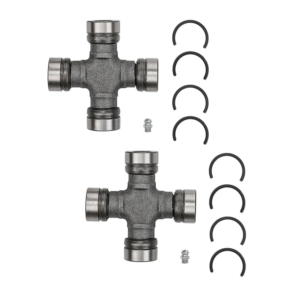 2x Premium Driveshaft Universal Joints Pair Front / Rear Moog 534G Greaseable