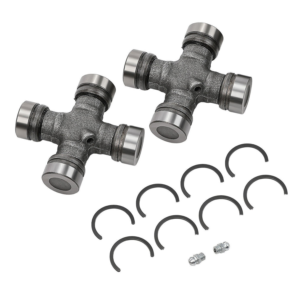 2x Premium Driveshaft Universal Joints Pair Front / Rear Moog 534G Greaseable