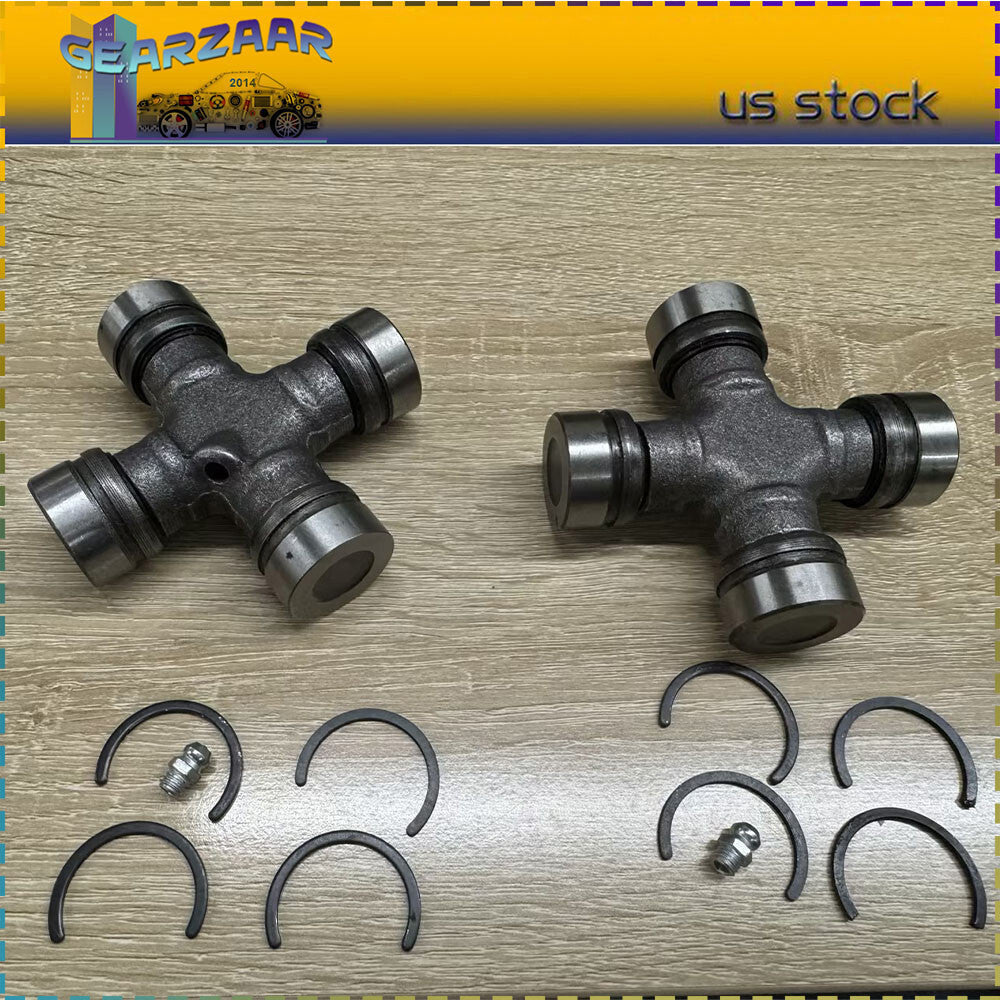 2x Premium Driveshaft Universal Joints Pair Front / Rear Moog 534G Greaseable