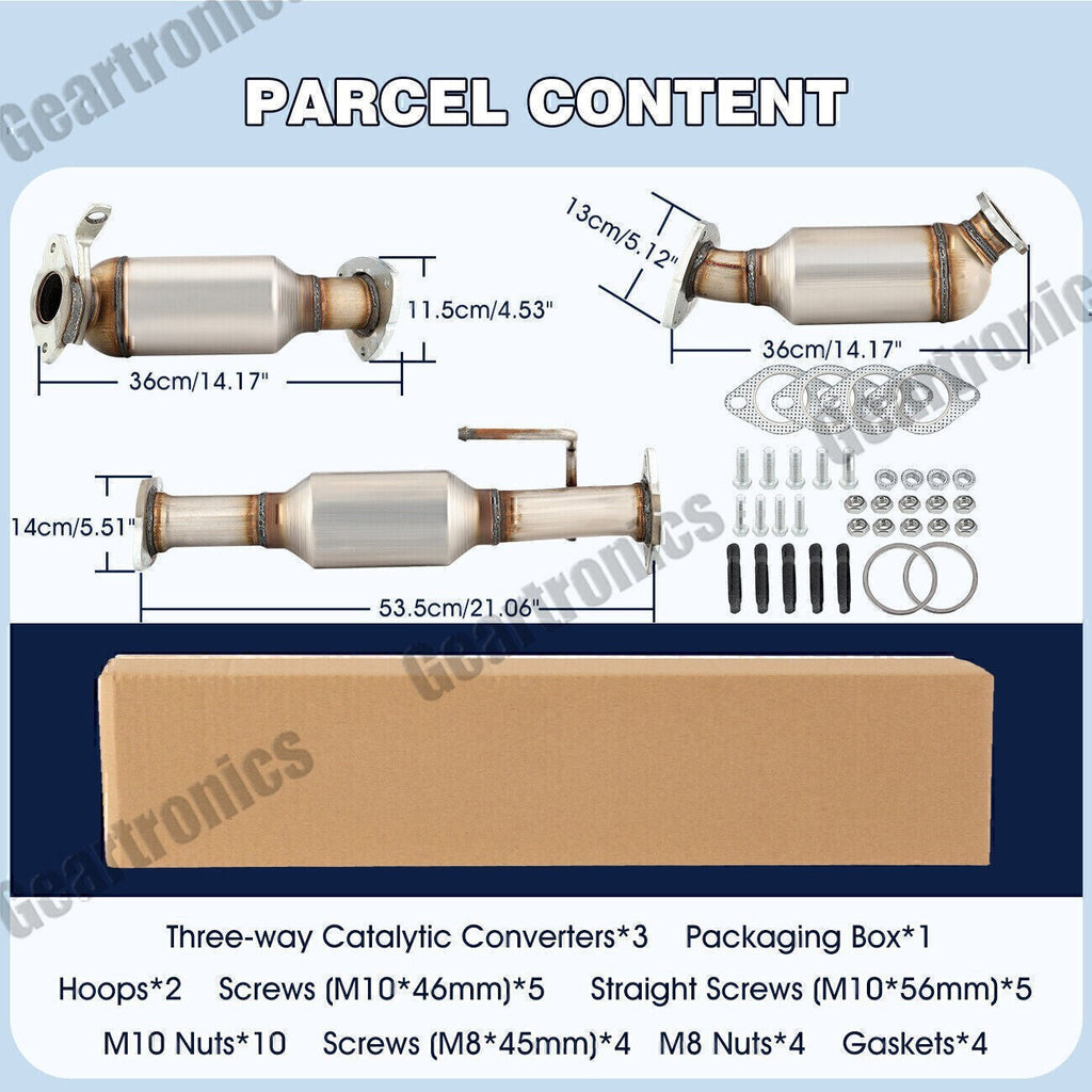 Catalytic Converter Set Fit 2009-2017 Chevy Traverse 3.6L 08-17 Buick Enclave