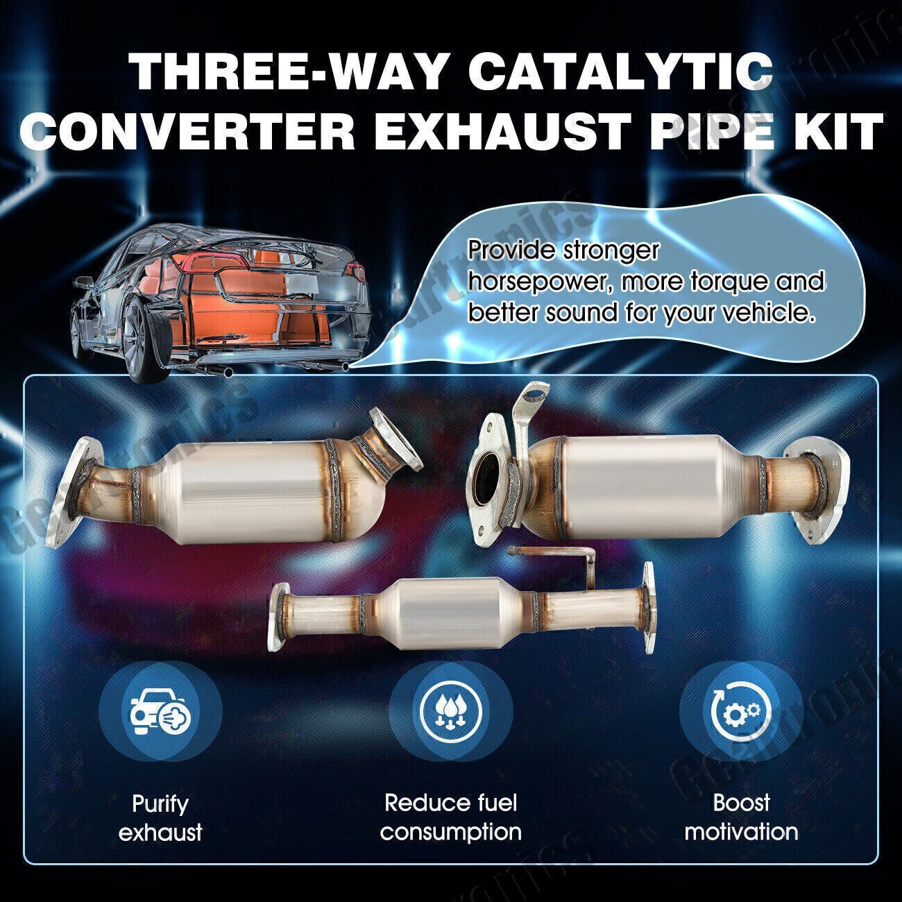 Catalytic Converter Set Fit 2009-2017 Chevy Traverse 3.6L 08-17 Buick Enclave