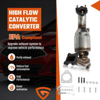 EPA Front Exhaust Catalytic Converter Kit - For 2013 2014-2017 Honda Accord 2.4L