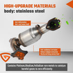 EPA Front Exhaust Catalytic Converter Kit - For 2013 2014-2017 Honda Accord 2.4L