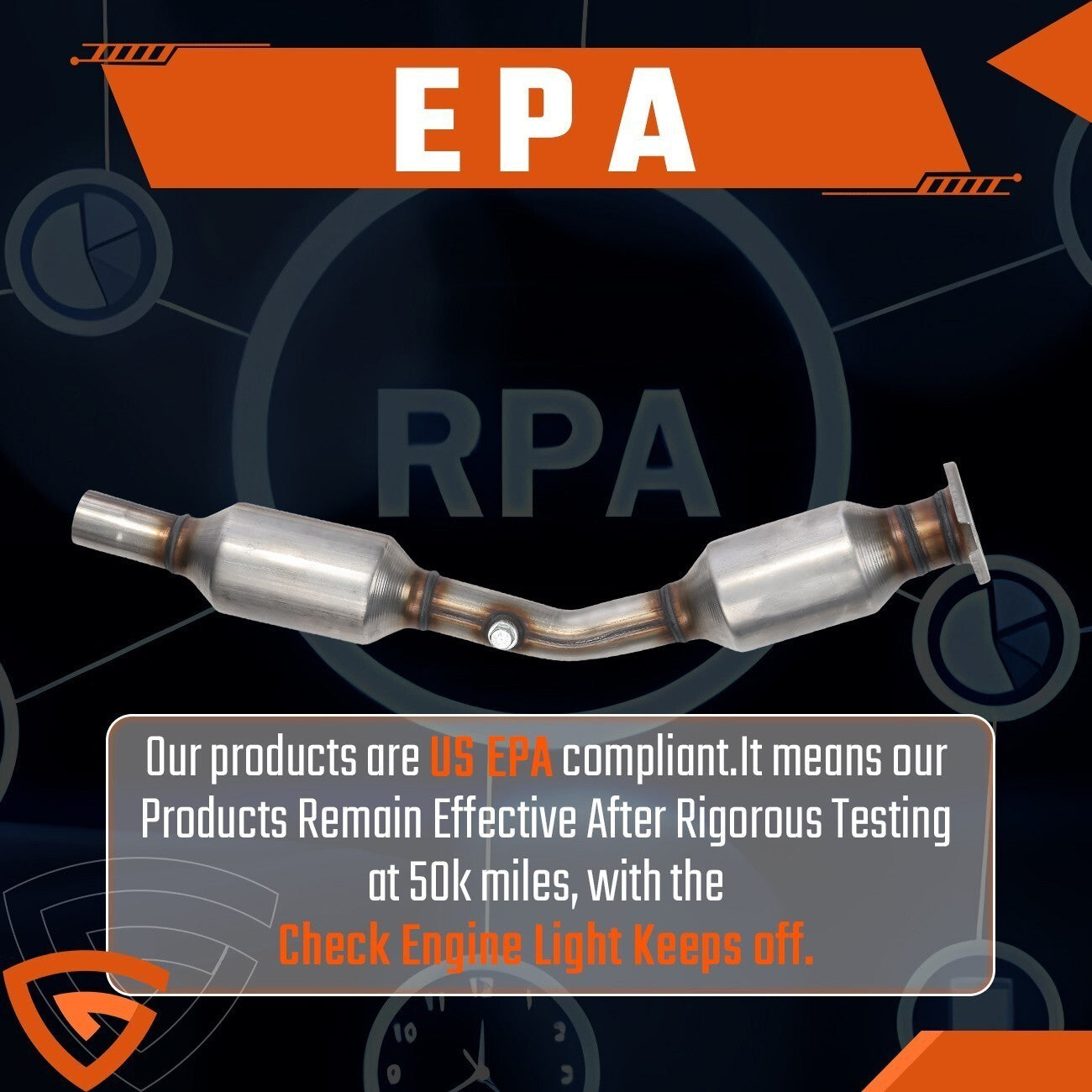 EPA Catalytic Converter Kit For Toyota Corolla Matrix 1.8L 2003-2008 Direct-Fit