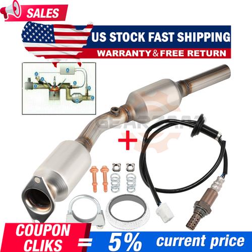 Catalytic Converter w/O2 Sensor For 2009 10-2013 Toyota Corolla 1.8L Direct Fit