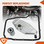 Transmission Fluid Filter Gasket Kit 5013470AC For Dodge Ram 1500 45RFE Yfnejesq