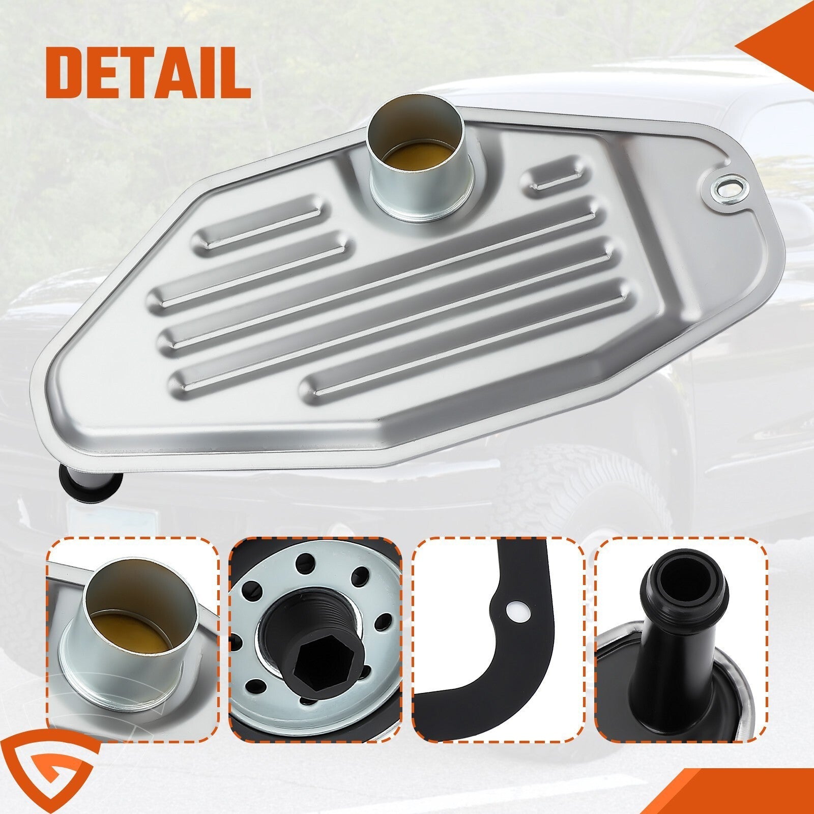 Transmission Fluid Filter Gasket Kit 5013470AC For Dodge Ram 1500 45RFE Yfnejesq