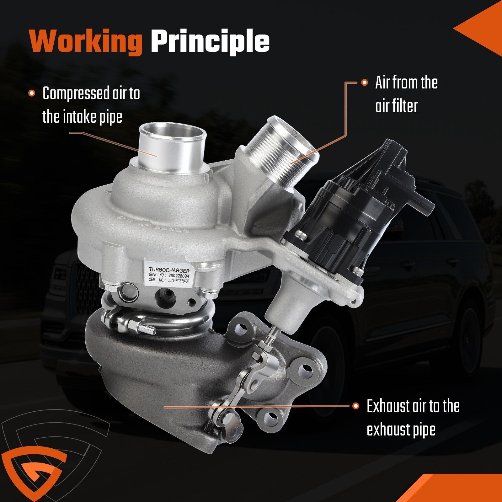 Left Turbo Turbocharger K03 Fit for Ford F-150 Expedition Navigator 3.5L 2018-20