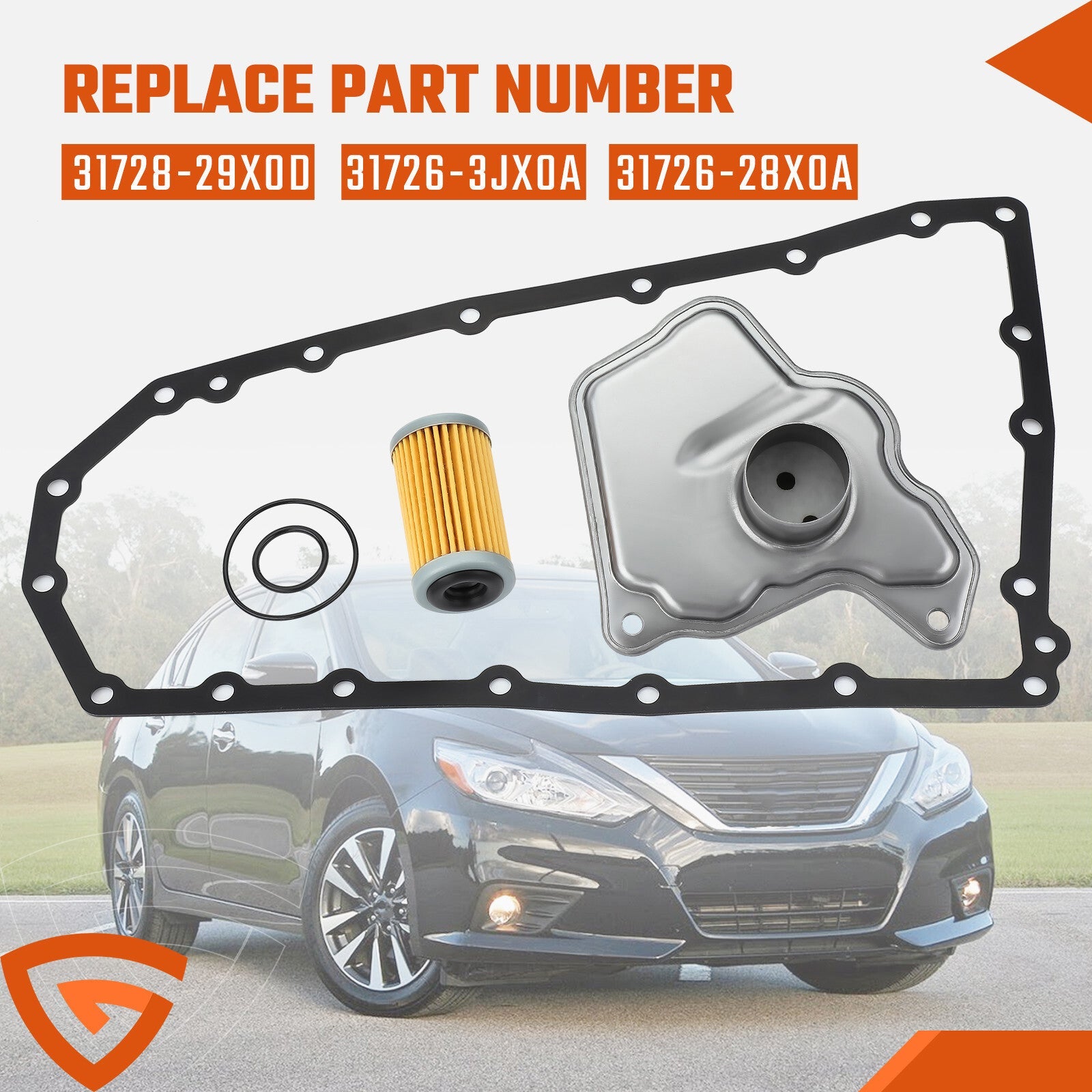 Transmission Oil Filter & Gasket Kit For Nissan ALTIMA 31728-29X0D 31726-28X0A Y