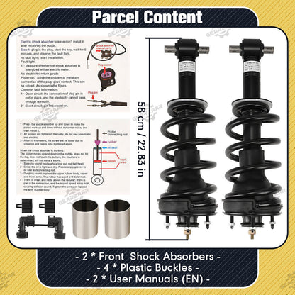 Pair Front Shock Struts Assys For Escalade Tahoe GMC Sierra Denali 1500,84176631