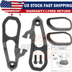 For 2019-2023 Dodge Ram 1500 DT Front Black Tow Hooks Left +Right w/Hardware Kit