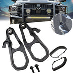 For 2019-2023 Dodge Ram 1500 DT Front Black Tow Hooks Left +Right w/Hardware Kit