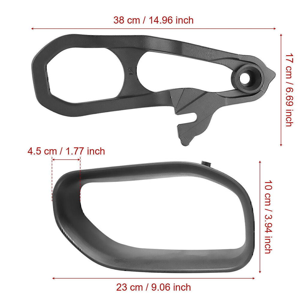For 2019-2023 Dodge Ram 1500 DT Front Black Tow Hooks Left +Right w/Hardware Kit
