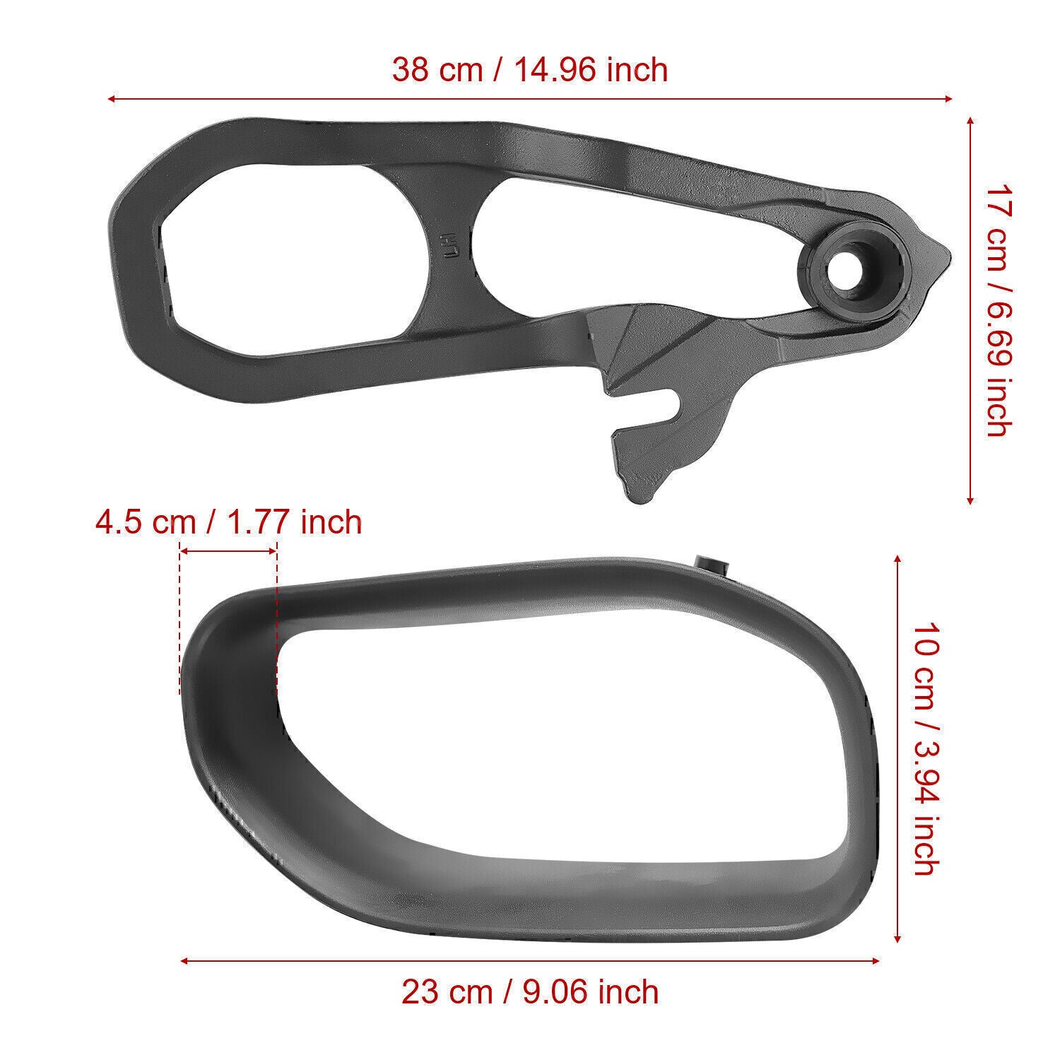 For 2019-2023 Dodge Ram 1500 DT Front Black Tow Hooks Left +Right w/Hardware Kit