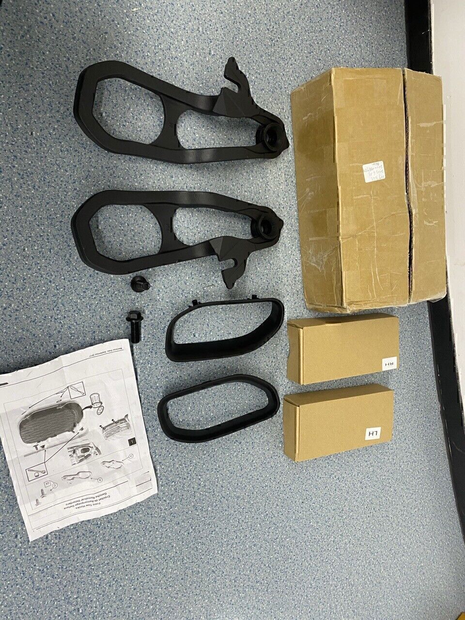 For 2019-2023 Dodge Ram 1500 DT Front Black Tow Hooks Left +Right w/Hardware Kit