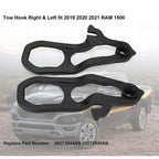 For 2019-2023 Dodge Ram 1500 DT Front Black Tow Hooks Left +Right w/Hardware Kit