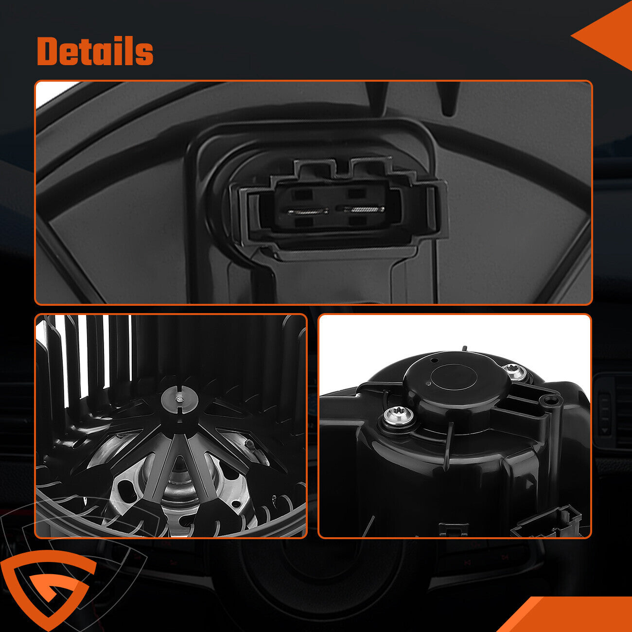 HVAC Heater Blower Motor for VW CC Golf Jetta Passat Tiguan Audi A3 1K1819015F -