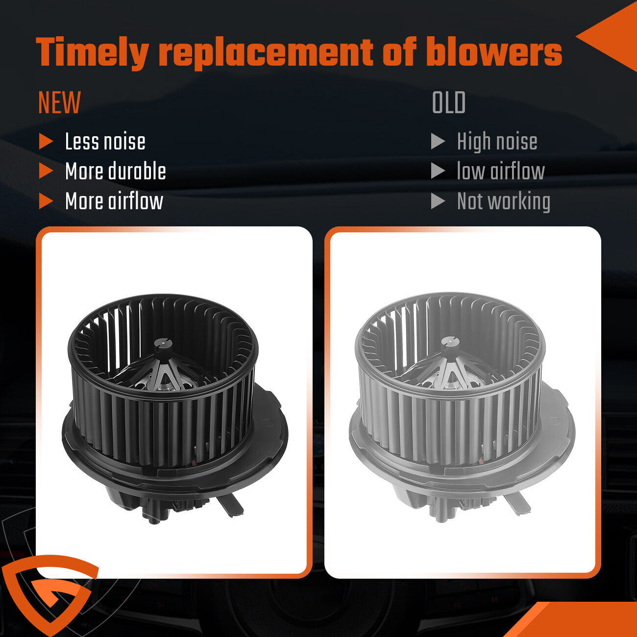 HVAC Heater Blower Motor for VW CC Golf Jetta Passat Tiguan Audi A3 1K1819015F -