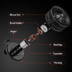 HVAC Heater Blower Motor for VW CC Golf Jetta Passat Tiguan Audi A3 1K1819015F -