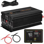 Power Inverter 2000W 4000W 12V DC to 110V 120V AC LCD Cable Car Boat RV D Auto