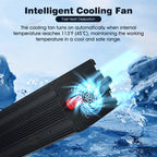 Power Inverter 2000W 4000W 12V DC to 110V 120V AC LCD Cable Car Boat RV D Auto