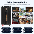 Power Inverter 2000W 4000W 12V DC to 110V 120V AC LCD Cable Car Boat RV D Auto