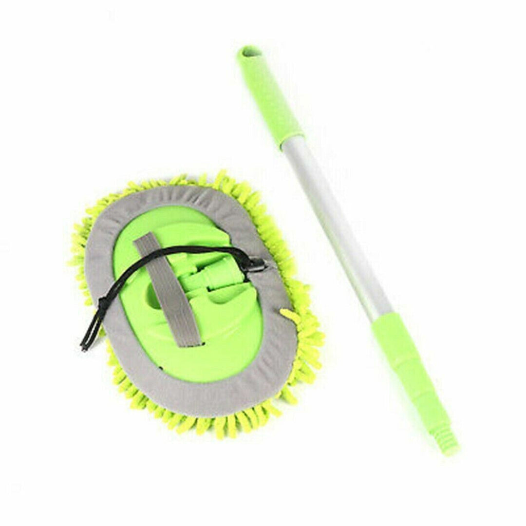 Adjustable Telescopic Car Wash Brush Kit Mop Long Handle Vehicle Cleaning Tool -
