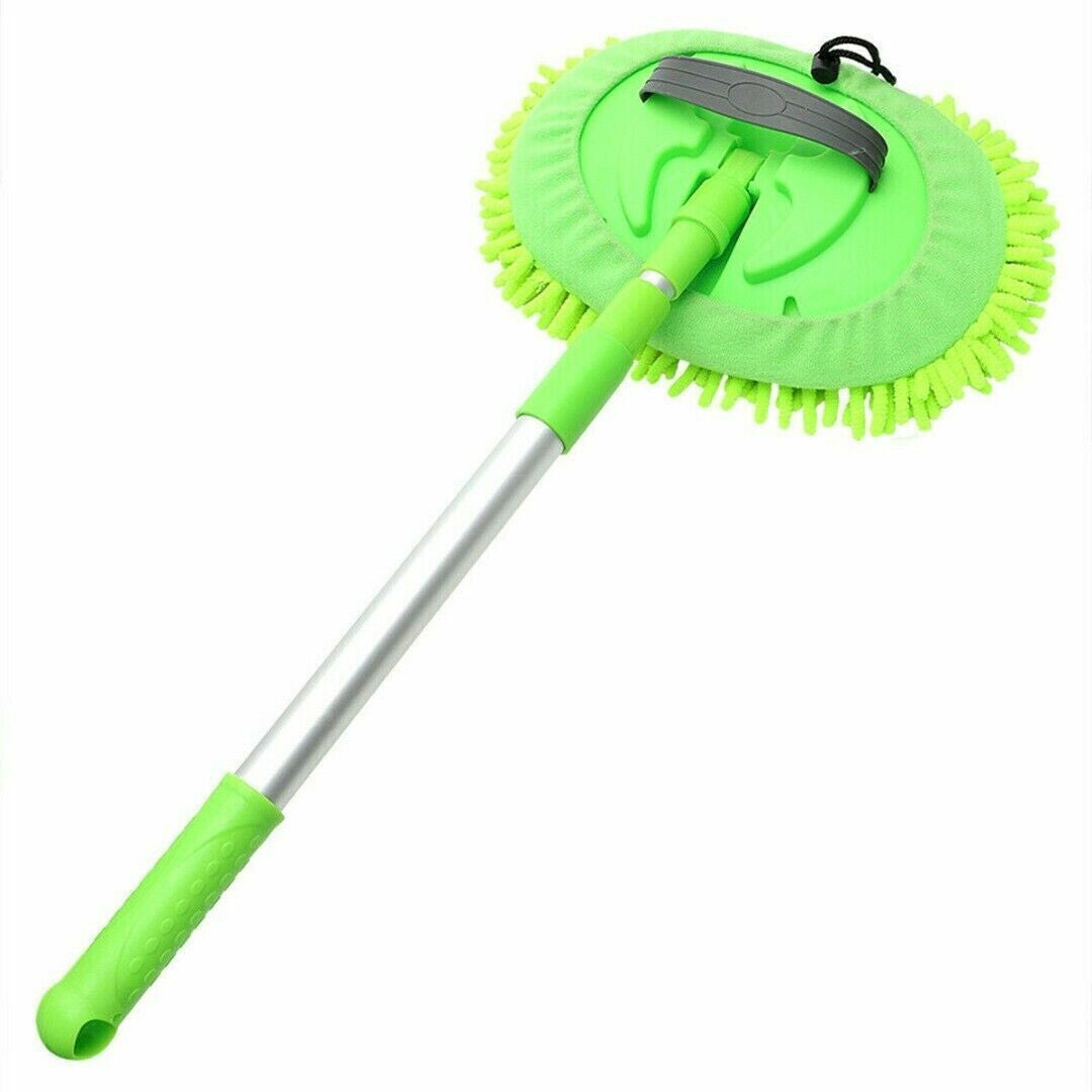Adjustable Telescopic Car Wash Brush Kit Mop Long Handle Vehicle Cleaning Tool -