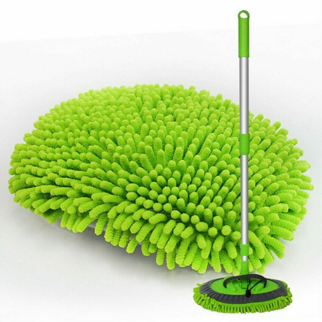 Adjustable Telescopic Car Wash Brush Kit Mop Long Handle Vehicle Cleaning Tool -