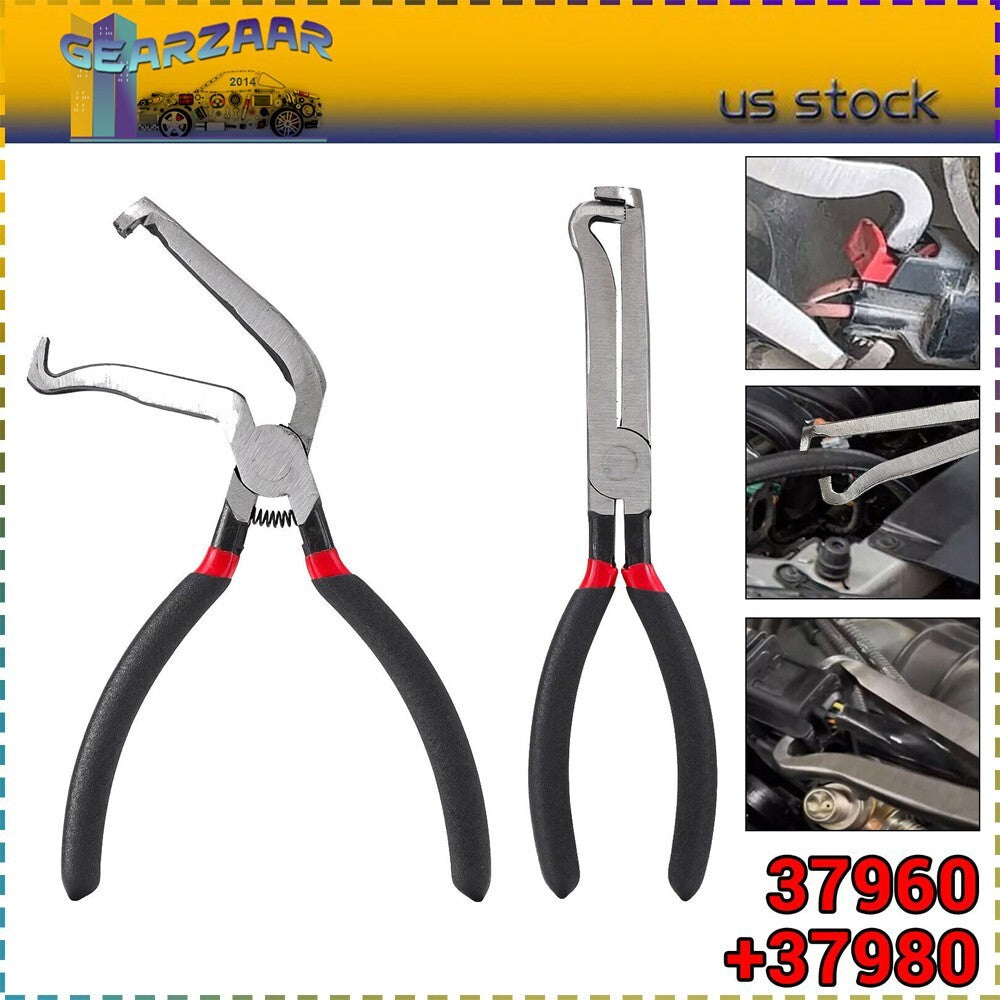 2x Electrical Disconnect Pliers Fuel Line Petrol Clip Pipe Pliers Repair Tools