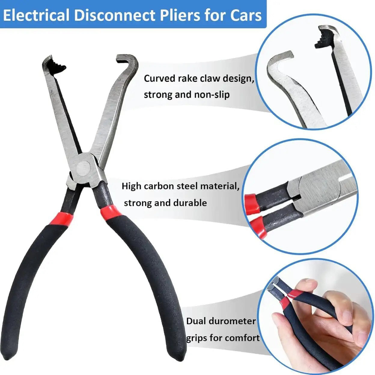 2x Electrical Disconnect Pliers Fuel Line Petrol Clip Pipe Pliers Repair Tools