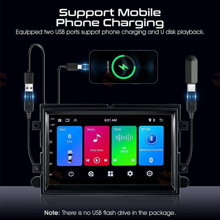 FOR FORD F150 2004-2008 7" ANDROID CARPLAY CAR STEREO RADIO GPS NAV WIFI BT | US