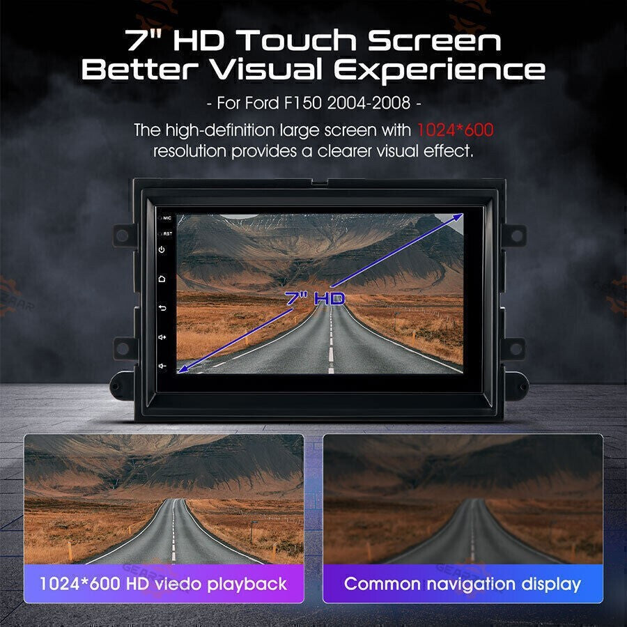 FOR FORD F150 2004-2008 7" ANDROID CARPLAY CAR STEREO RADIO GPS NAV WIFI BT | US