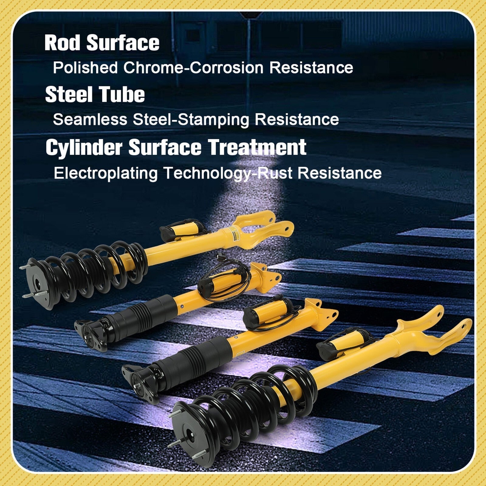 4x For Jeep Grand Cherokee SRT SRT8 Front &Rear Shock Struts Assembly 2012-2015