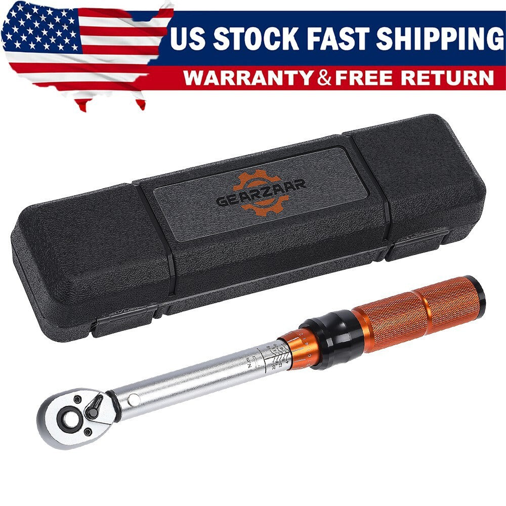 Torque Wrench tool 1/4" Drive 2-20Nm Bicycle Ratchet Adjustable w/Box Calibrated