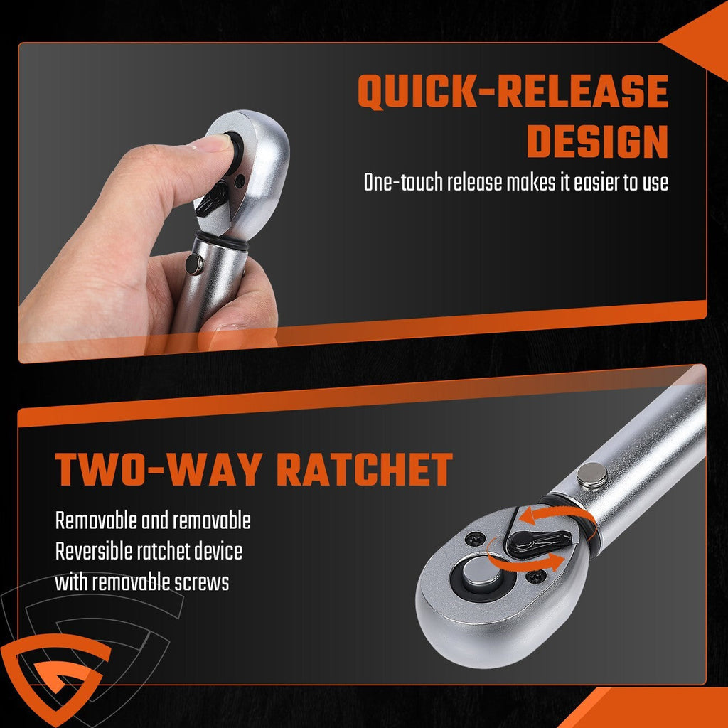 Torque Wrench tool 1/4" Drive 2-20Nm Bicycle Ratchet Adjustable w/Box Calibrated